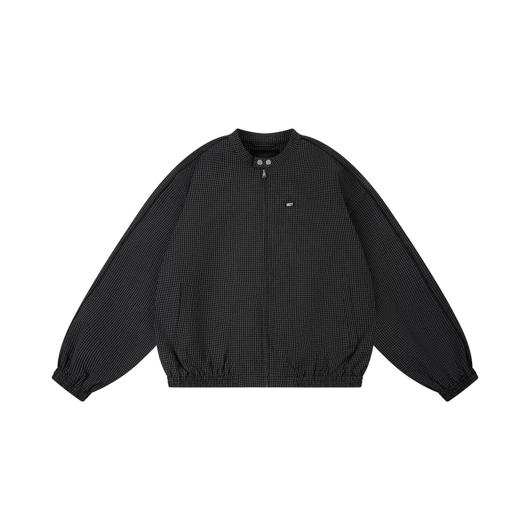 1807 Textured Plaid Track Jacket | Face 3 Face