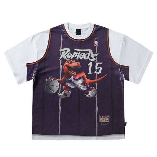 Remedy Dinosaur Jersey Digital Print Tee | Face 3 Face