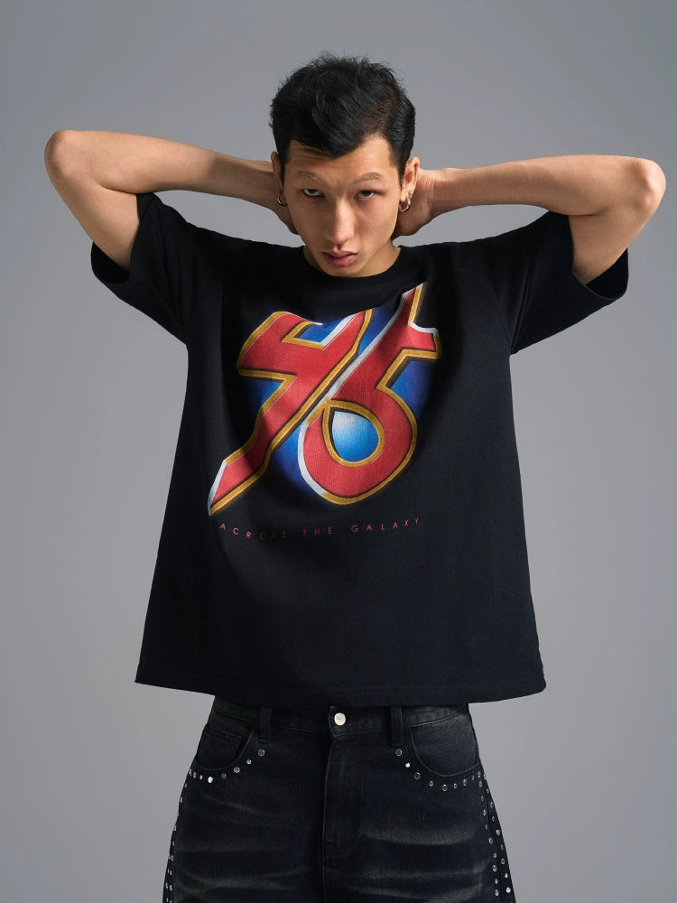 S45 Battle Metal Digital Logo Print Tee | Face 3 Face