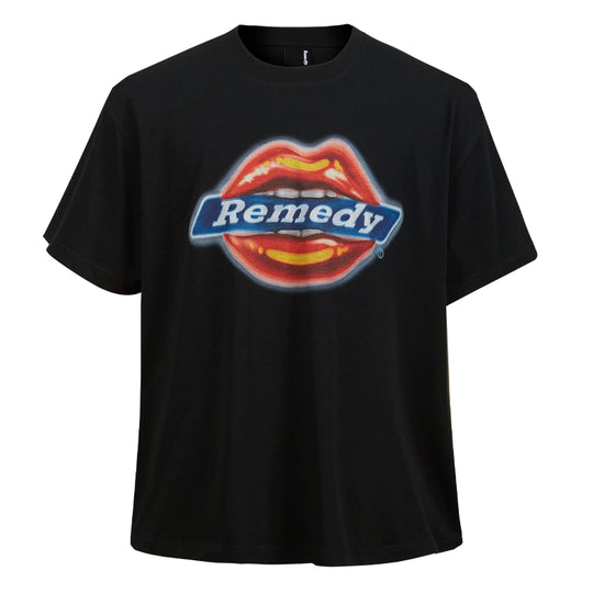 Remedy Airbrushed Kiss Lips Print Tee | Face 3 Face