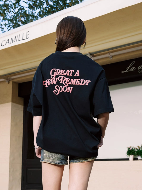 Remedy GREAT A NEW REMEDY SOON Foam Print Cool Touch Tee | Face 3 Face