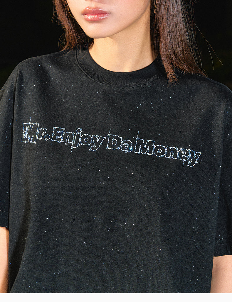 MEDM Starry Sky Rhinestone Print Tee | Face 3 Face