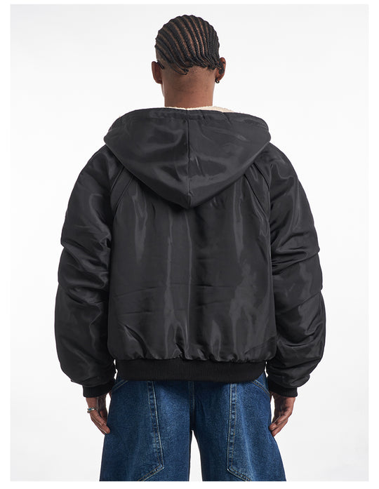F3F Select Reversible Sherpa Fleece Hooded Jacket | Face 3 Face