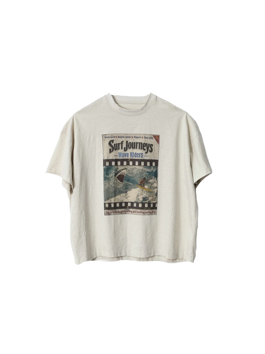 LIBERAFIT Vintage Washed Surfing Print Short Sleeve Tee | Face 3 Face