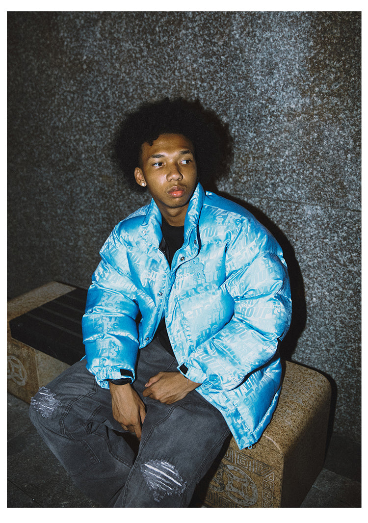 Remedy x STA STARMD SR 3D Logo Full Print Puffer Jacket | Face 3 Face