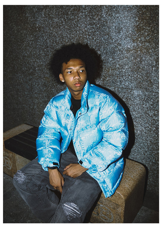 Remedy x STA STARMD SR 3D Logo Full Print Puffer Jacket | Face 3 Face