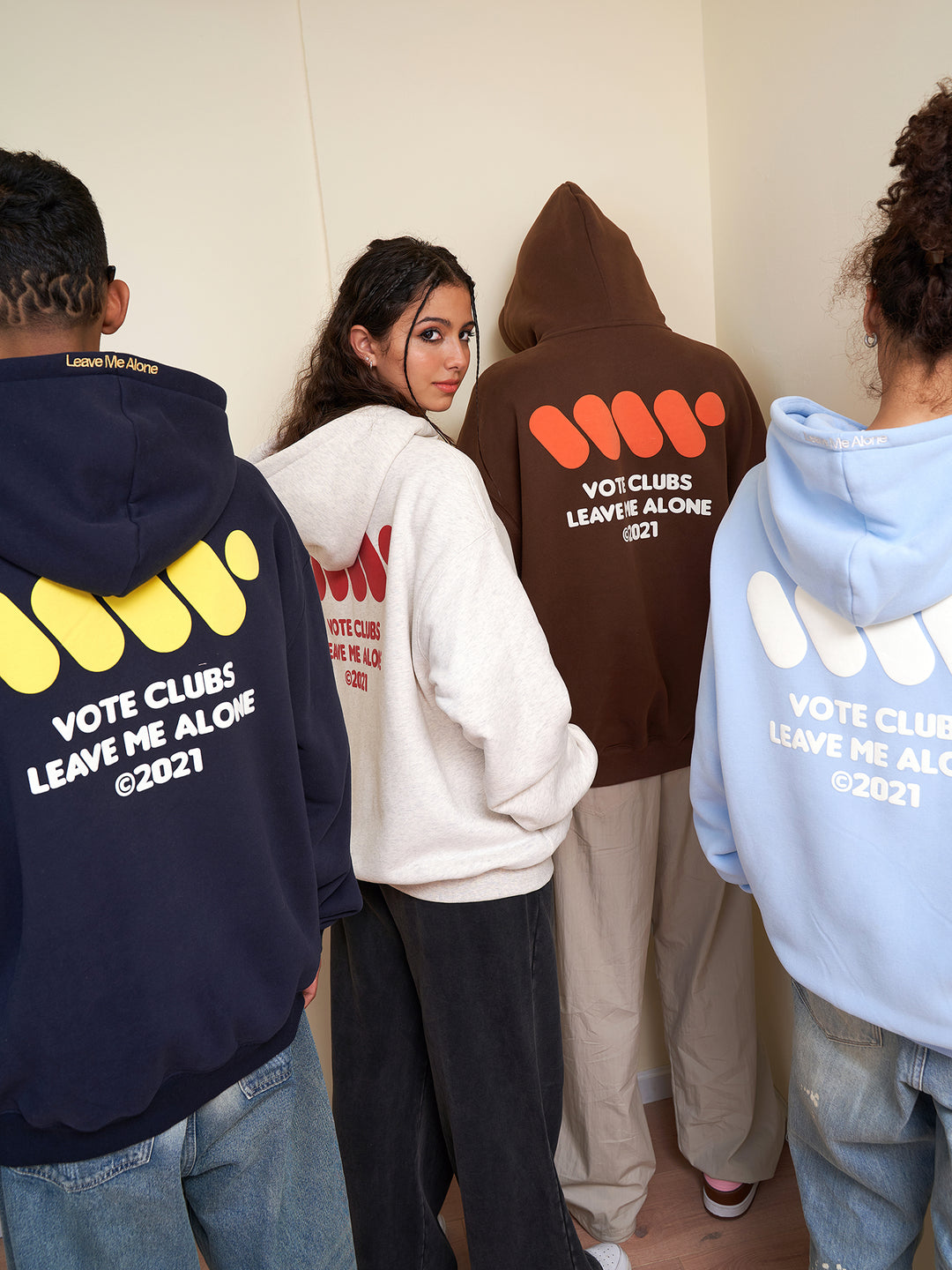 VOTE Preppy Style Zipper Hoodie