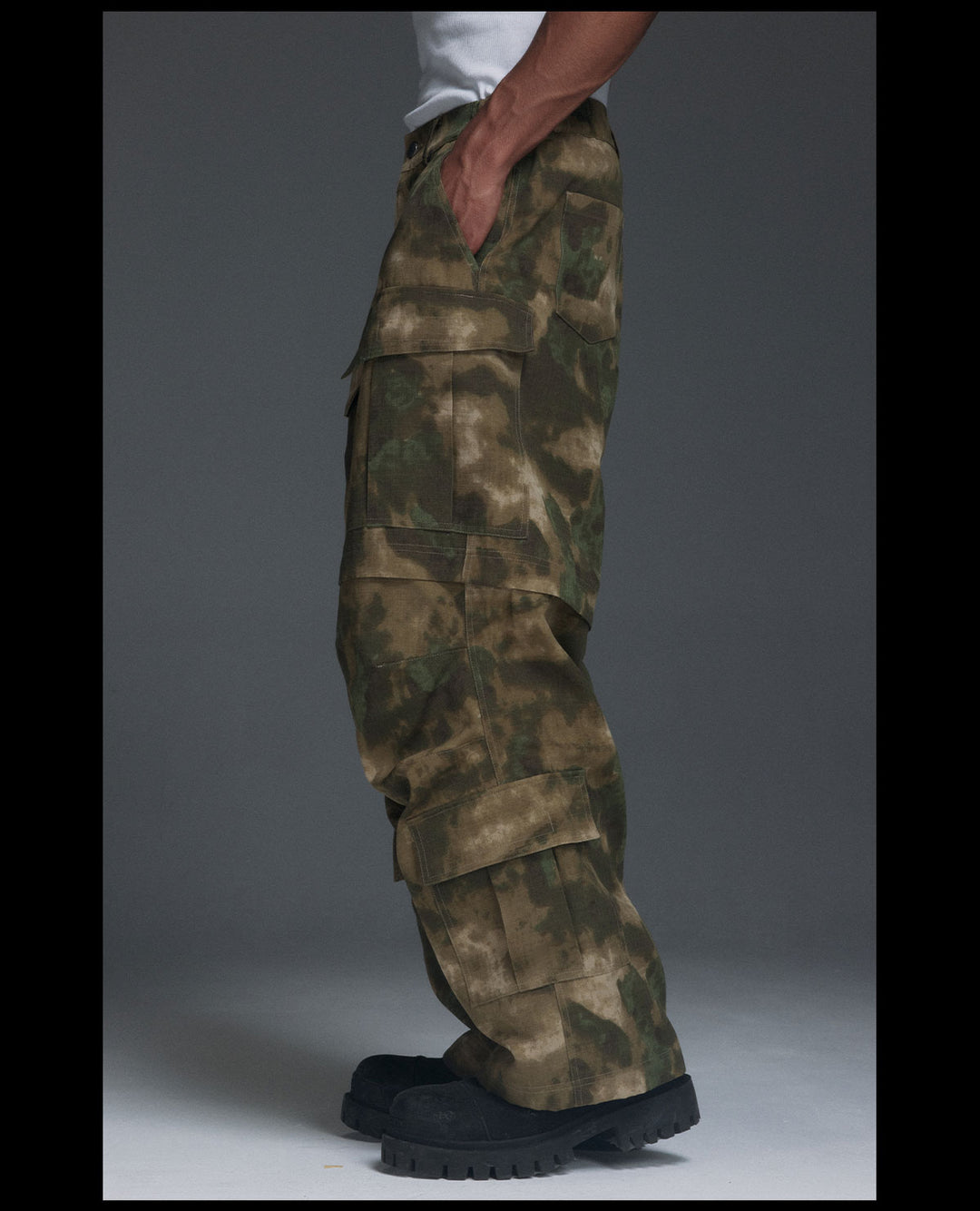 NOVACAM Camouflage Multi-Pocket Baggy Work Cargo Pants | Face 3 Face