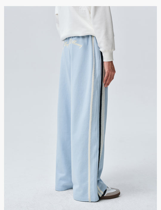 MEDM Side Stripe Four-Bar Drawstring Baggy Sweatpants | Face 3 Face