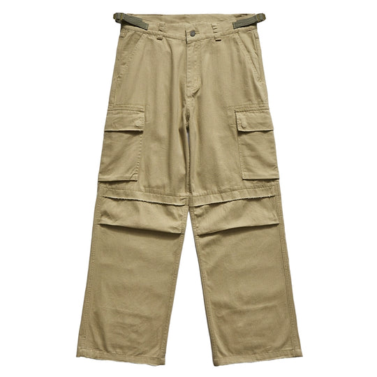 Remedy Distressed Hem Baggy Work Cargo Pants | Face 3 Face