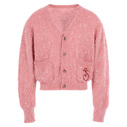 STEEPC Wool Blend Pearl Knit Cardigan | Face 3 Face