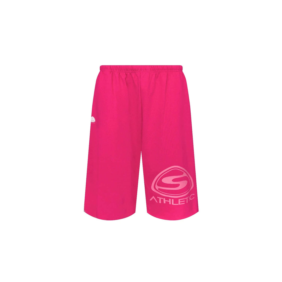 S45 Basic Heavyweight Logo Print Cutoff Baggy Sweat Shorts