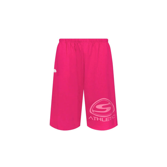 S45 Basic Heavyweight Logo Print Cutoff Baggy Sweat Shorts