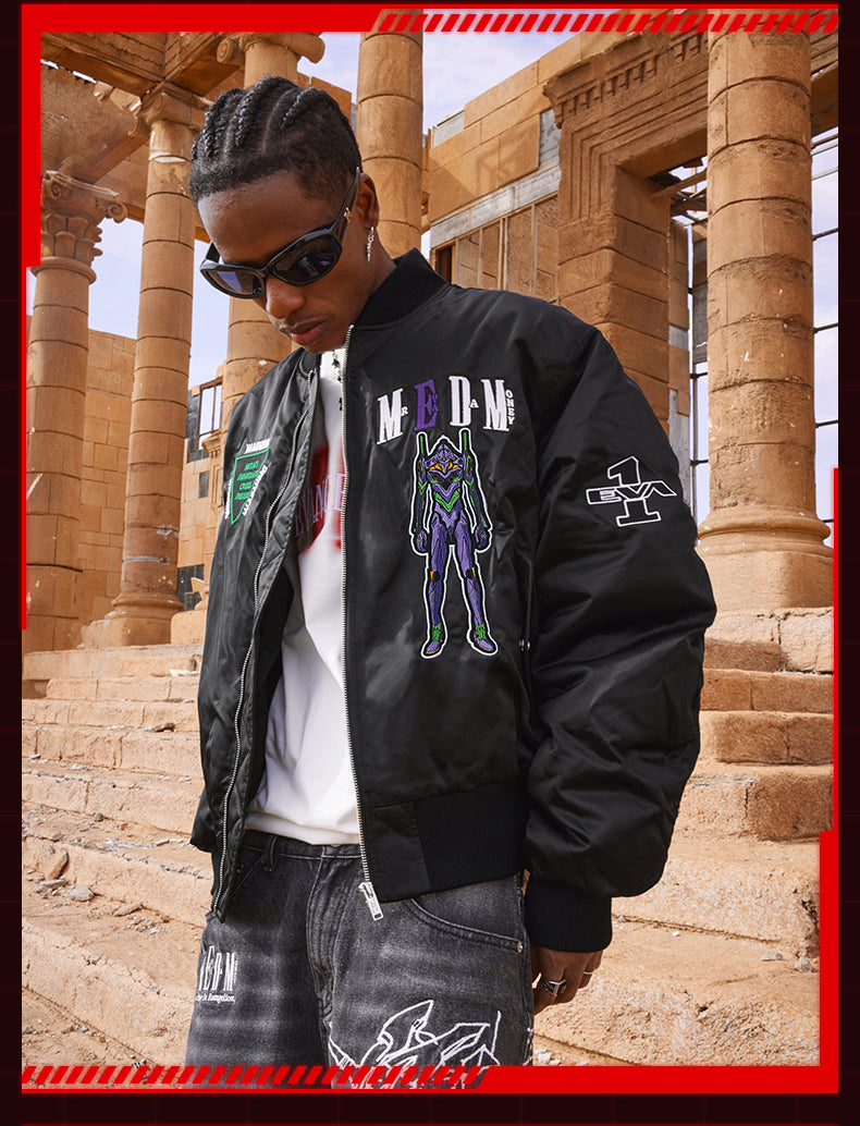 MEDM x EVA Unit-00, Unit-01, Unit-02 MA-1 Bomber Jacket | Face 3 Face