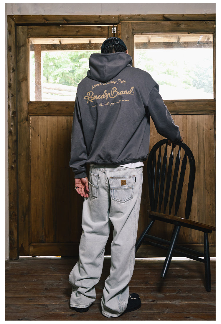 Remedy Metal Wax Seal Chain Embroidered Hoodie | Face 3 Face