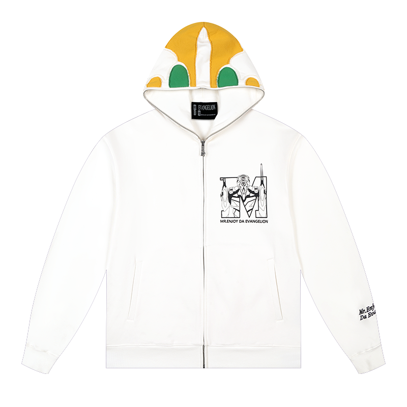 MEDM x EVA Unit-00, Unit-01, Unit-02 Mecha Design Zip-Up Hoodie | Face 3 Face