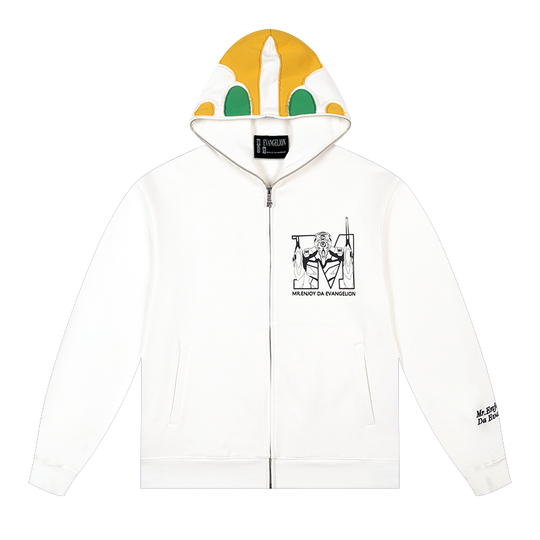 MEDM x EVA Unit-00, Unit-01, Unit-02 Mecha Design Zip-Up Hoodie | Face 3 Face