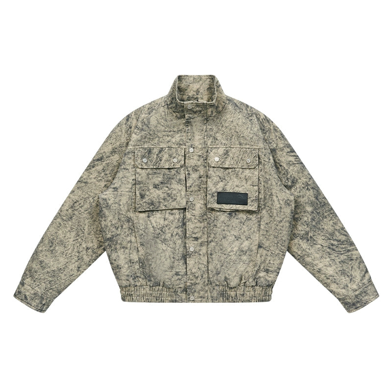 EMPTY REFERENCE Ice Pattern 3D Pockets Jacket | Face 3 Face