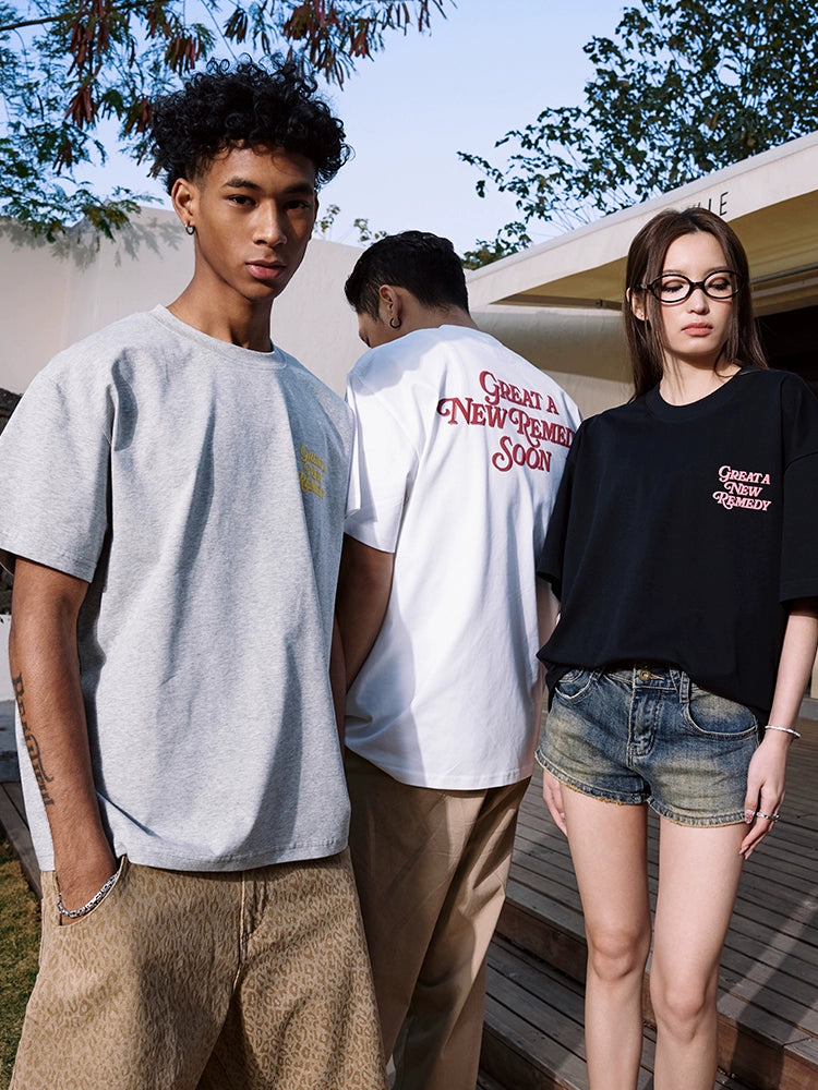 Remedy GREAT A NEW REMEDY SOON Foam Print Cool Touch Tee | Face 3 Face