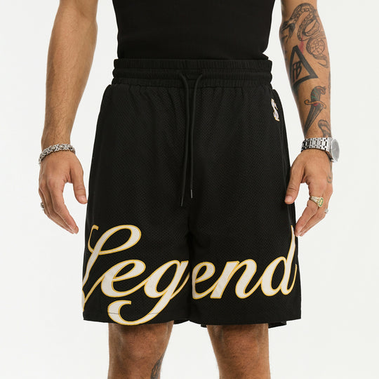 Small Town Kid Embroidered Mesh Basketball Shorts | Face 3 Face