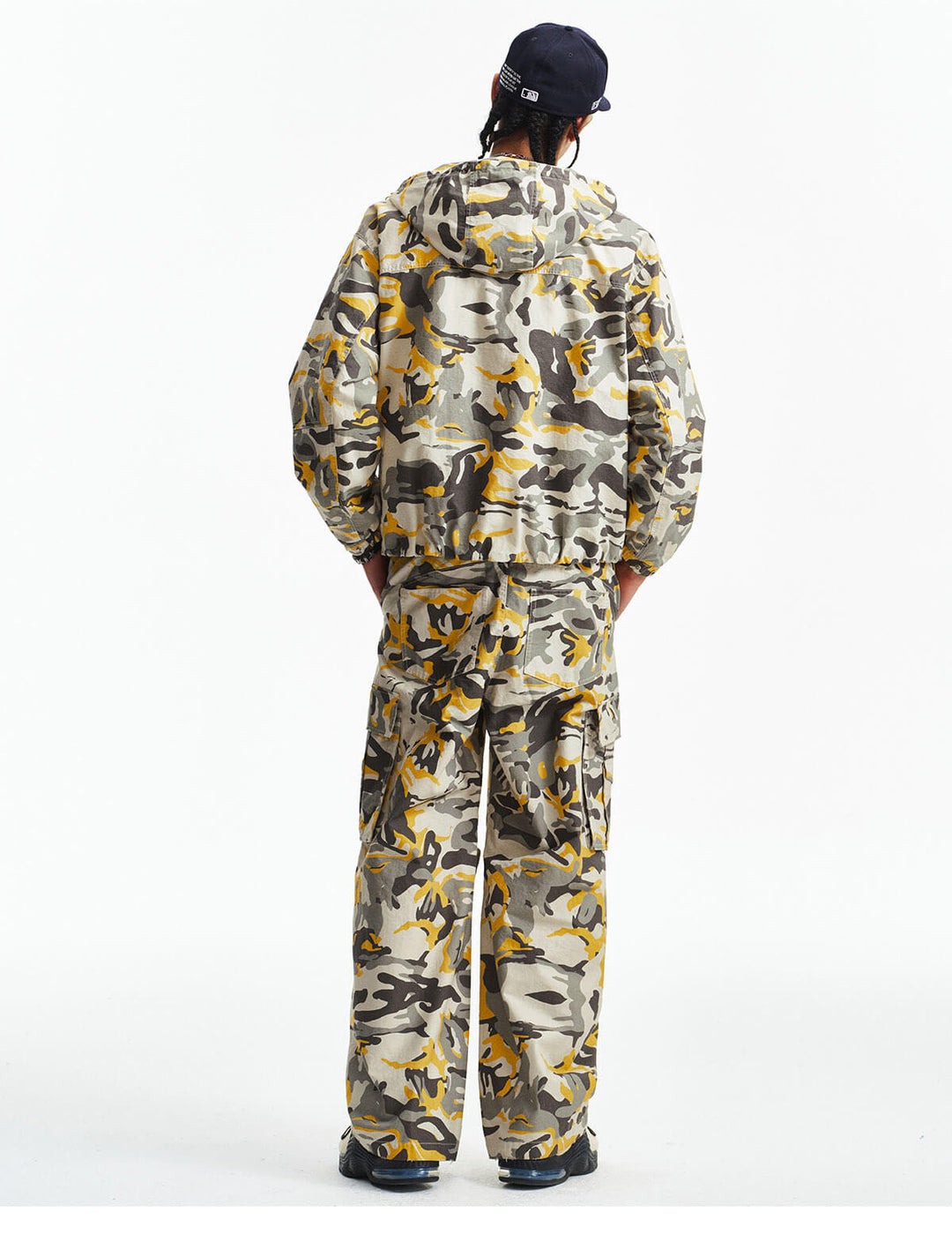 MEDM Custom Color Blocked Camo Hooded Jacket | Face 3 Face