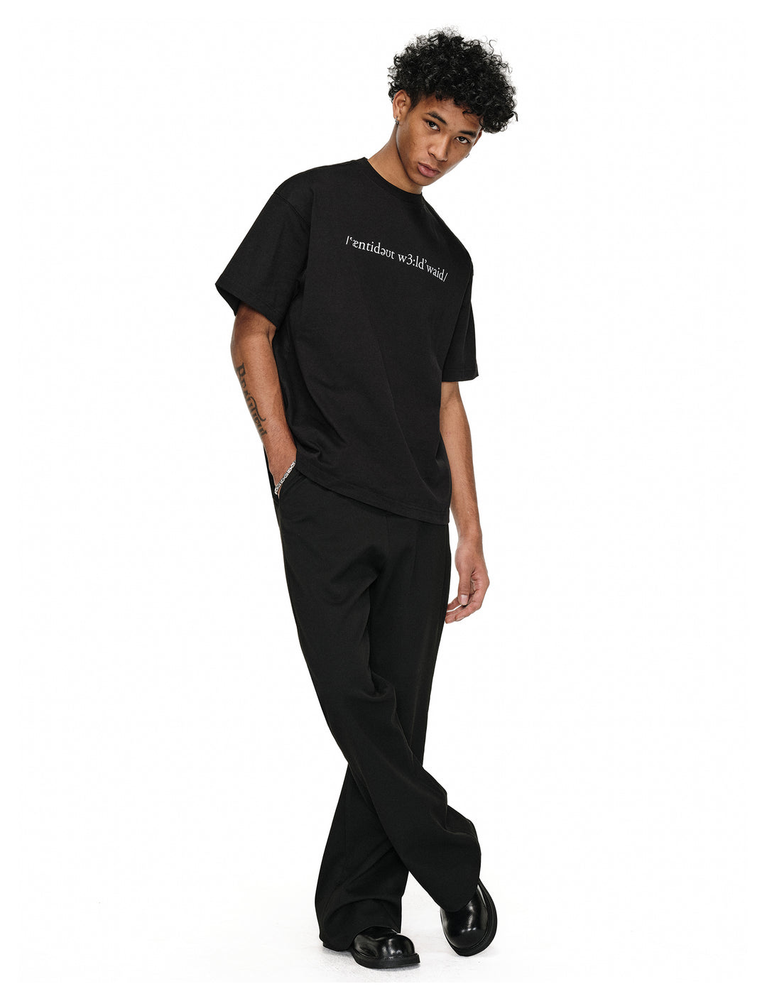 ANTIDOTE Black Flared Suit Pants | Face 3 Face