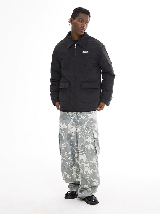 EMPTY REFERENCE Washed Camouflage Work Cargo Pants | Face 3 Face