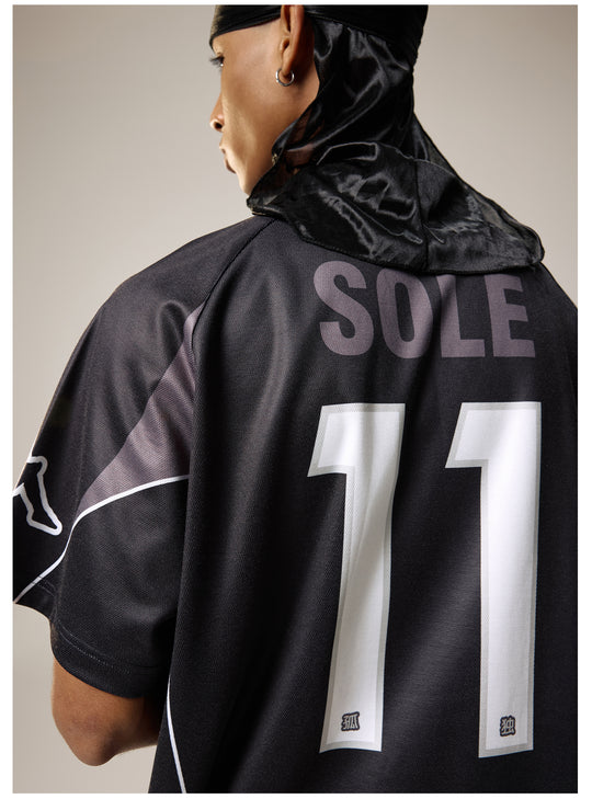 Remedy Emoalone Print Inspired Soccer Jersey Polo Shirt | Face 3 Face