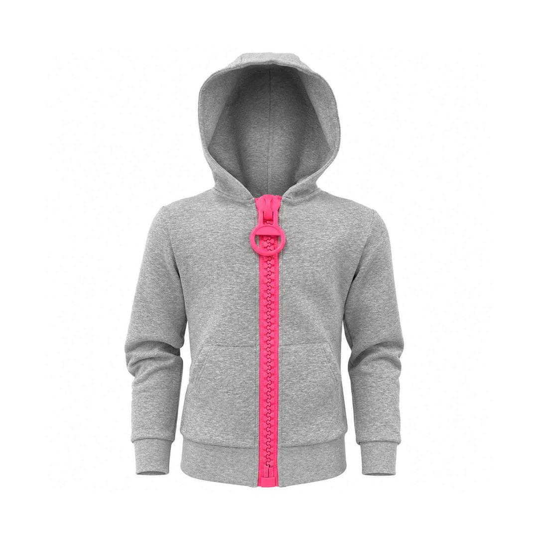 KARMANISTIC Studded Embroidered Oversized Zip Up Hoodie | Face 3 Face