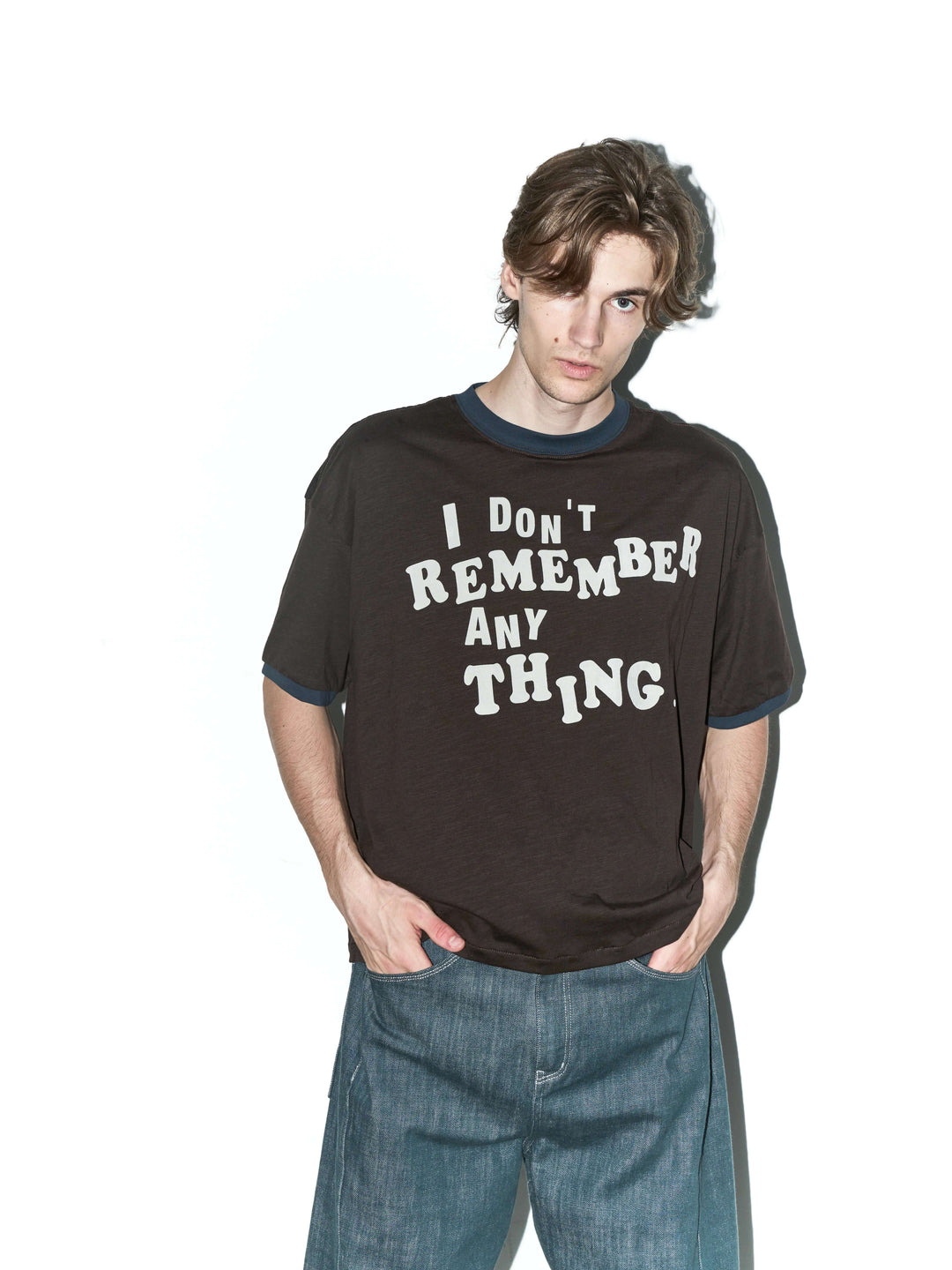 LIBERAFIT Vintage Slogan Print Short Sleeve Ringer Tee | Face 3 Face