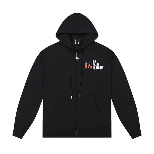 MEDM Velcro Cardigan Zipper Hoodie