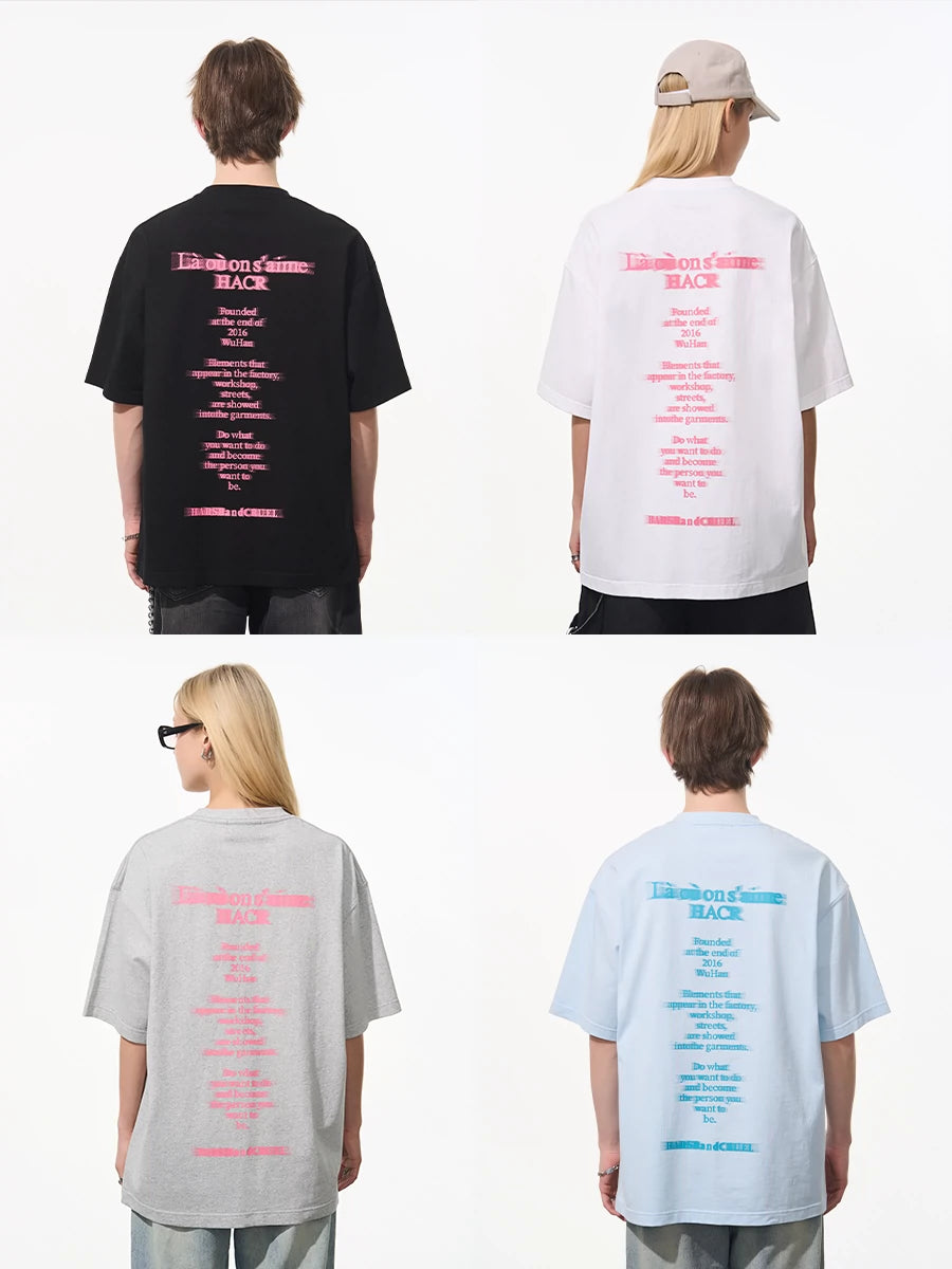 Harsh and Cruel Phantom Font French Typography Tee
