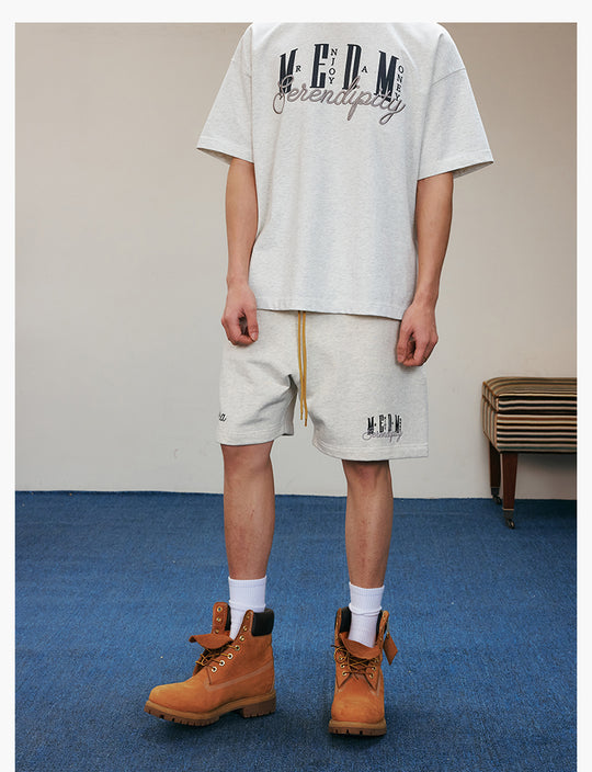 MEDM 3D Embroidered Sweat Shorts | Face 3 Face