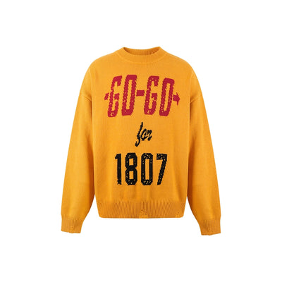 1807 GO GO Jacquard Knit Sweater | Face 3 Face