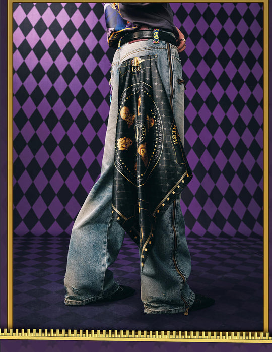 MEDM × JOJO Character Print Scarf | Face 3 Face