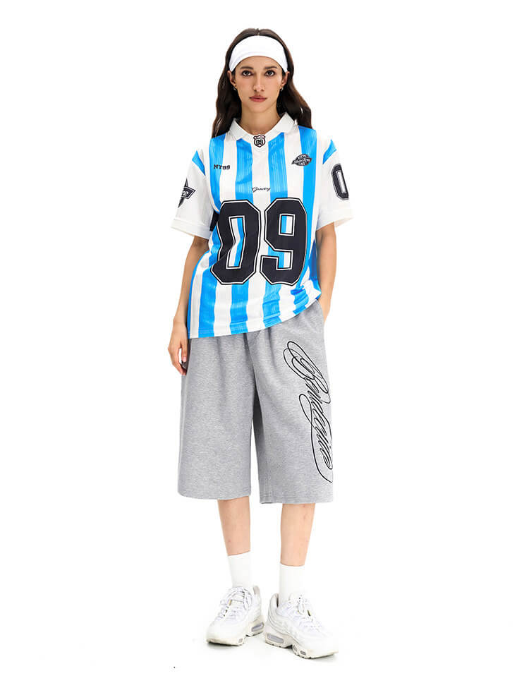 F3F Select Contrast Stripe Short Sleeve Polo Soccer Jersey | Face 3 Face