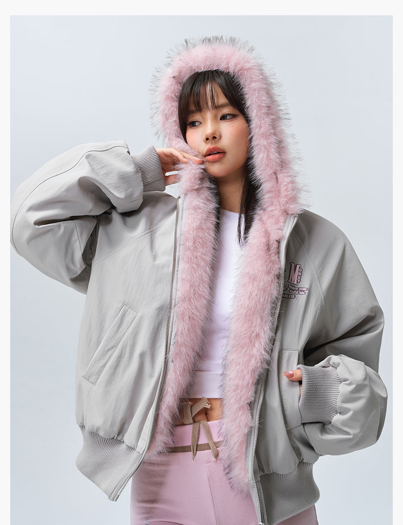 MEDM Fur-Lined Hooded Jacket | Face 3 Face