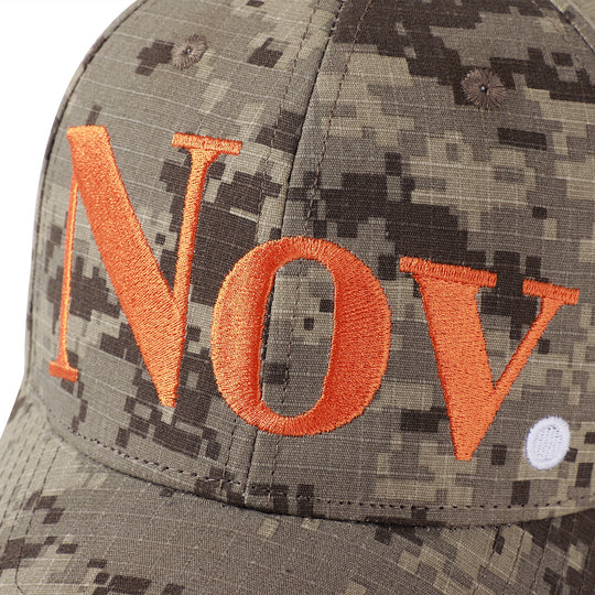 NOVACAM Pixel Camo NOV Logo Embroidered Dad Hat | Face 3 Face