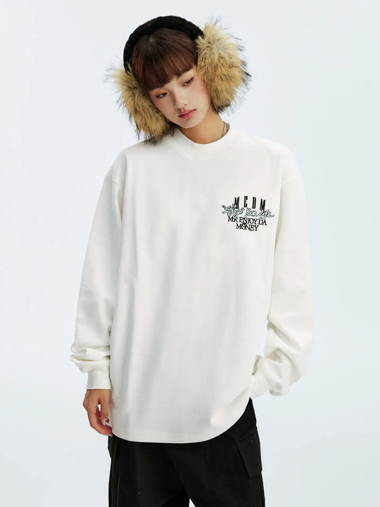 MEDM Warm Fleece Basic Long Sleeve Tee | Face 3 Face