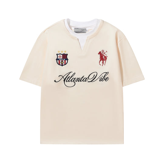 Harsh and Cruel Badge Embroidered Layered Tee | Face 3 Face