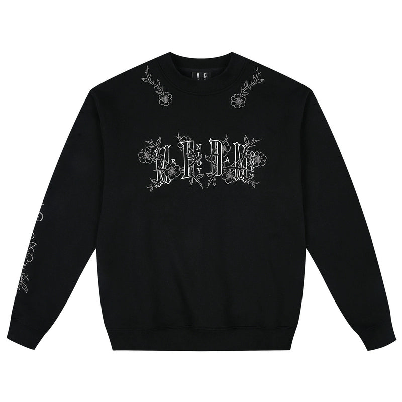 MEDM Floral Logo Embroidered Sweatshirt | Face 3 Face