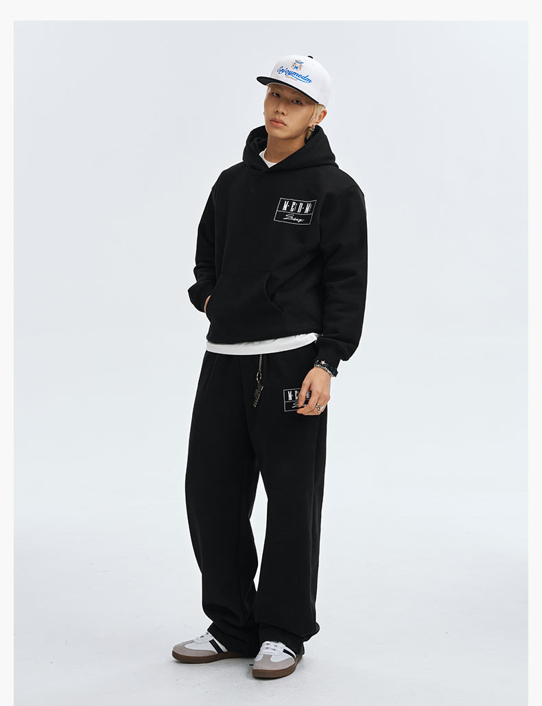 MEDM Embroidered Lettered Logo Hoodie & Sweatpants | Face 3 Face