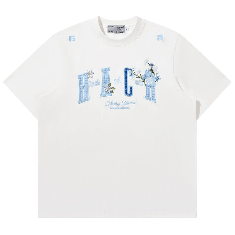 Harsh and Cruel HACR Floral Plaid 3D Embroidered Tee | Face 3 Face