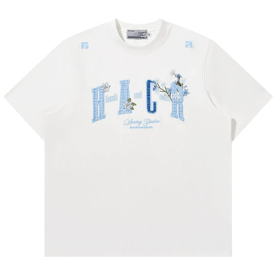 Harsh and Cruel HACR Floral Plaid 3D Embroidered Tee | Face 3 Face