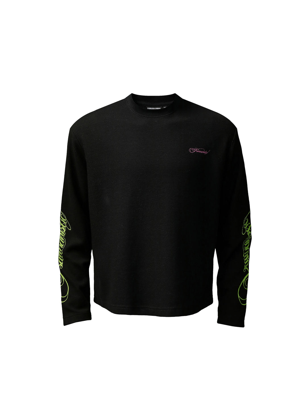 KARMANISTIC Printed Waffle Long Sleeve Tee | Face 3 Face