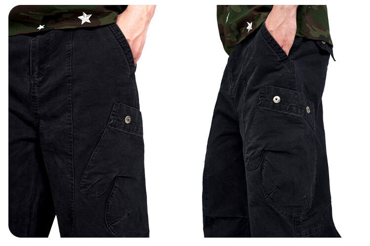 F3F Select Black Utility Baggy Cargo Pants | Face 3 Face