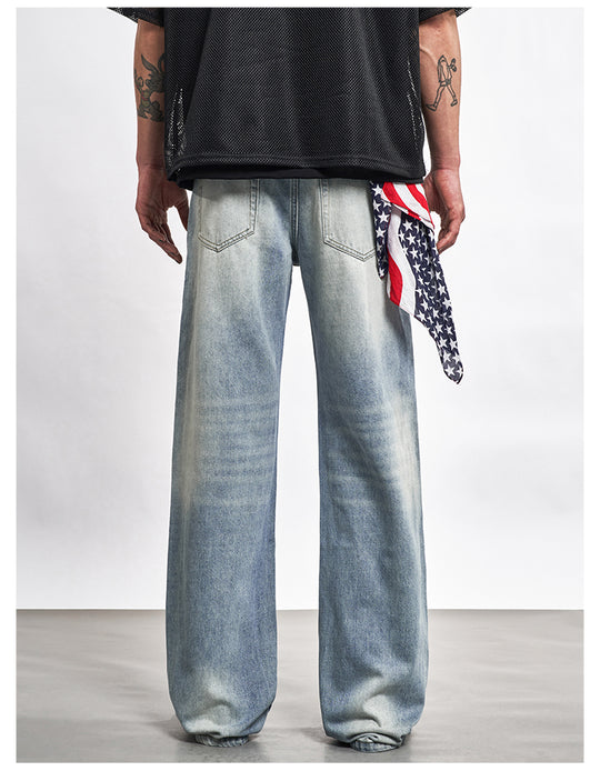 F3F Select Washed Whisker Light Blue Jeans | Face 3 Face