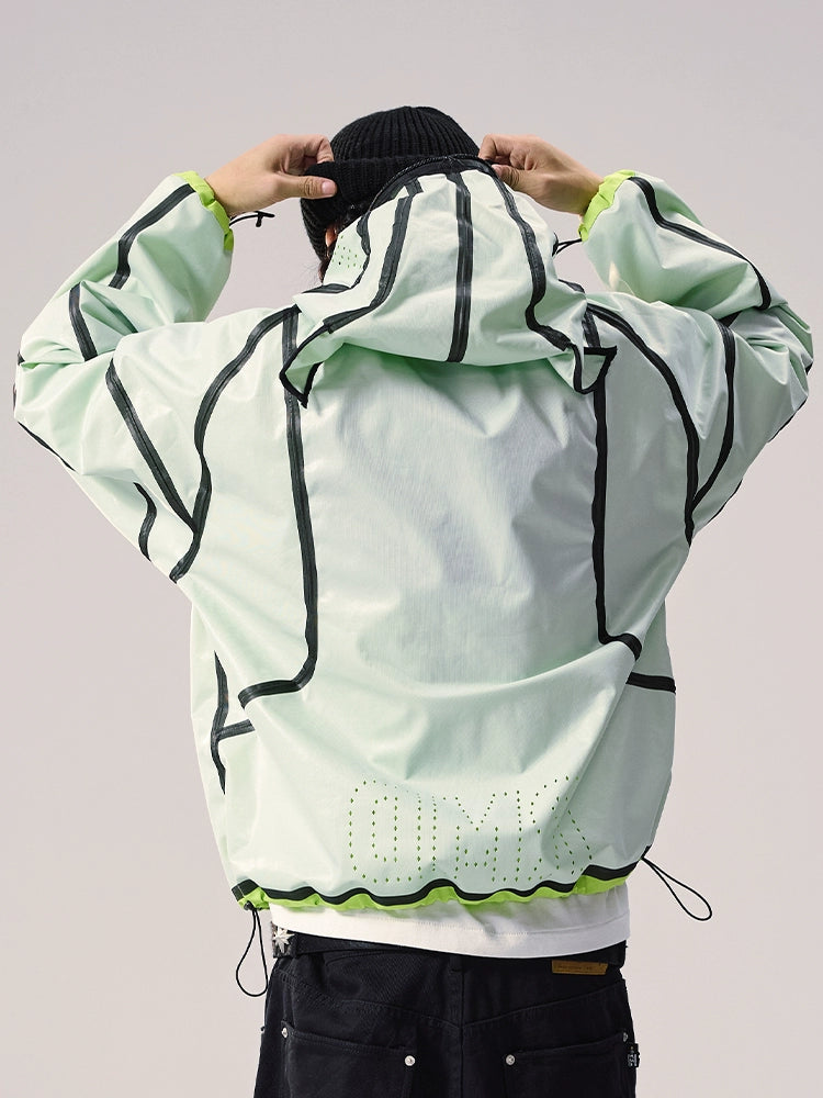 Remedy Devil Horn Hooded Windbreaker Jacket | Face 3 Face