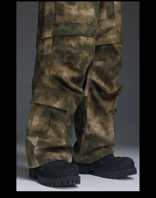 NOVACAM Camouflage Multi-Pocket Baggy Work Cargo Pants | Face 3 Face