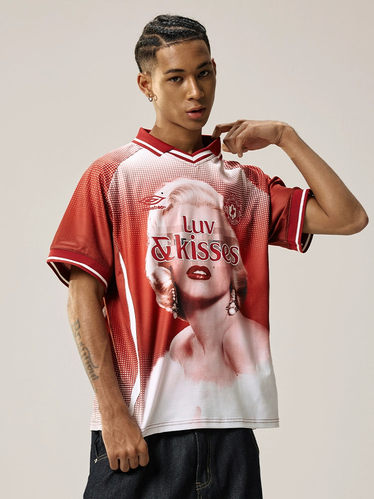 Remedy Luv & Kisses Soccer Jersey Polo Shirt | Face 3 Face